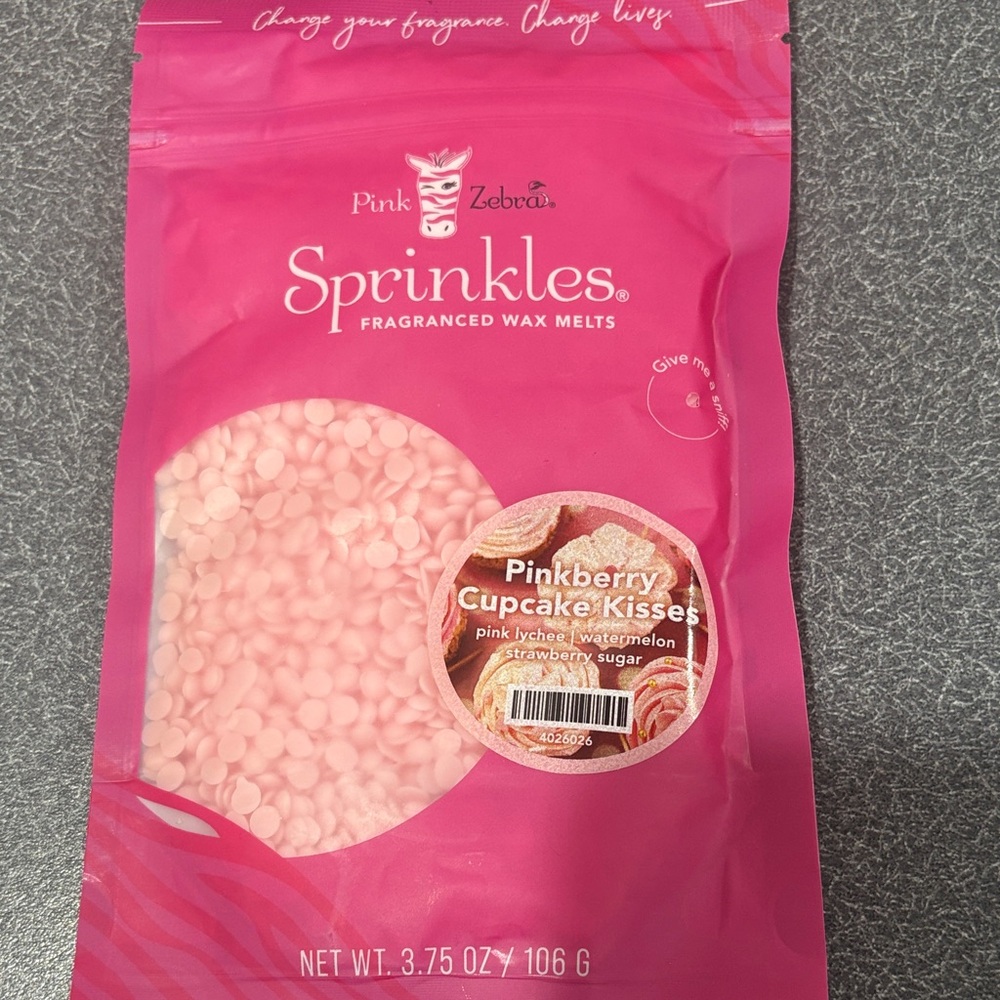 Pink Zebra Sprinkles Wax Melts - Pinkberry Cupcake Kisses